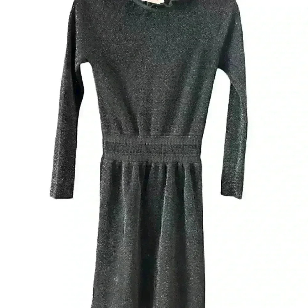 Tory Burch Women’s Isabelle Blouson Ruffle Neck Cocktail Dress Black Size Medium - Picture 5 of 12